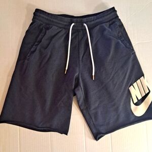 Nike Men's drawstring shorts large white logo Medium